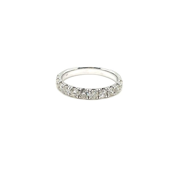 White 14K Wedding Band with Round Diamonds Lee Ann's Fine Jewelry Russellville, AR