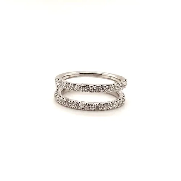 White 14K Wedding Band with Round Diamonds Lee Ann's Fine Jewelry Russellville, AR