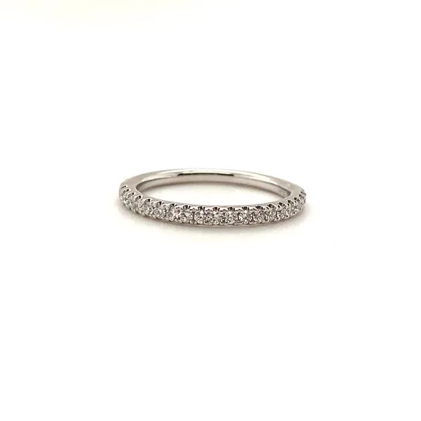 14K White Gold Wedding Band with Round Diamonds Lee Ann's Fine Jewelry Russellville, AR