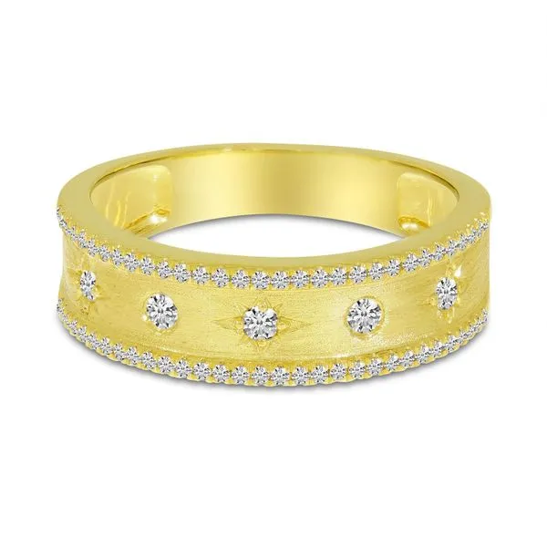 Yellow 14 Karat Band Style Fashion Ring