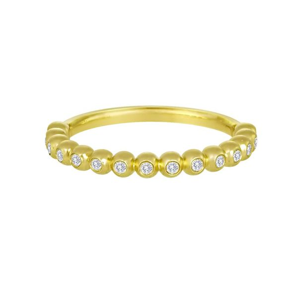 Yellow 14 Karat Beaded Bezel Fashion Ring Lee Ann's Fine Jewelry Russellville, AR