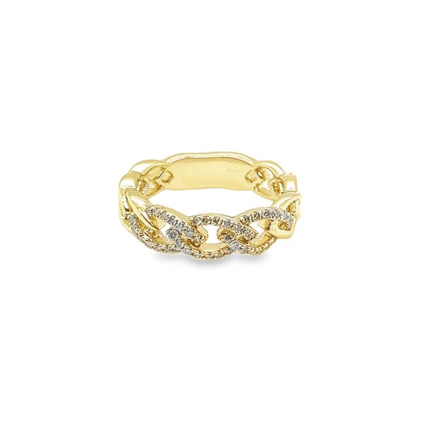 Yellow 14 Karat Fashion Ring with Round Diamonds Lee Ann's Fine Jewelry Russellville, AR