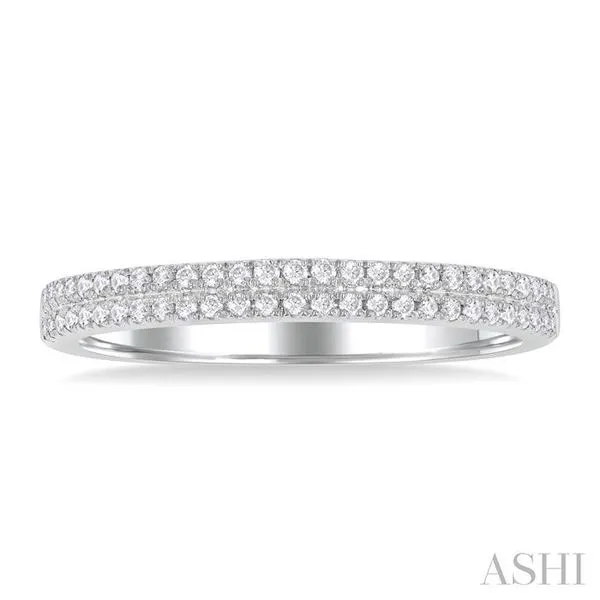 White 14 Karat Double Row Fashion Ring Lee Ann's Fine Jewelry Russellville, AR