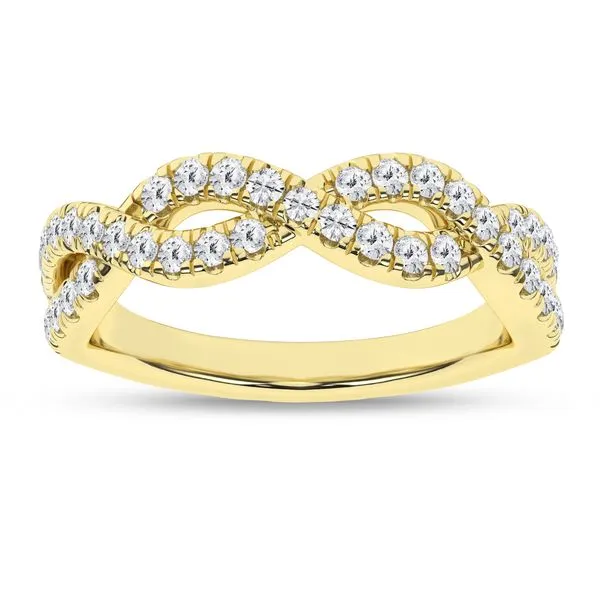 Yellow 14 Karat Criss Cross Fashion Ring Lee Ann's Fine Jewelry Russellville, AR
