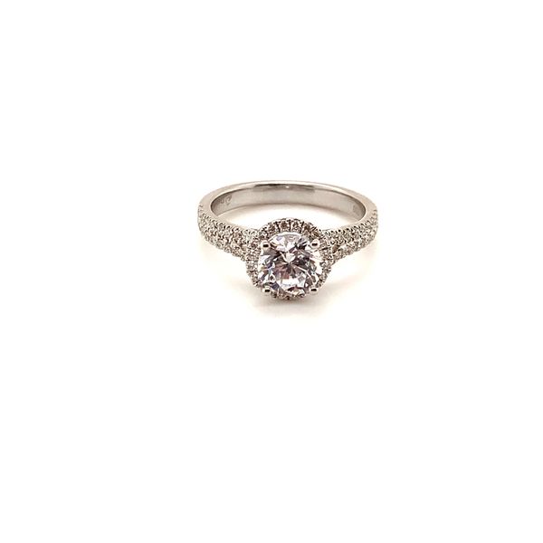 White 18 Karat Semi-Mounting Ring Lee Ann's Fine Jewelry Russellville, AR