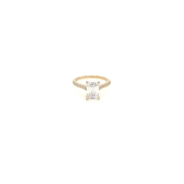 14Kt Yellow Gold Diamond Semi Mount
