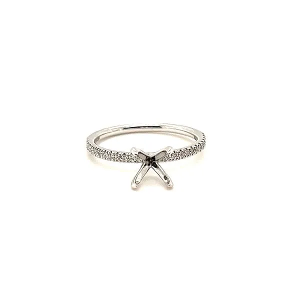 White 14 Karat Semi-Mounting Ring similar item image