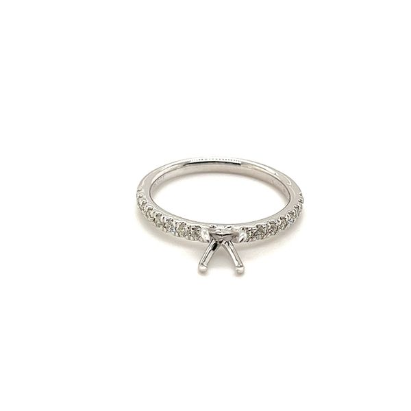 White 14 Karat Semi-Mounting Ring Lee Ann's Fine Jewelry Russellville, AR