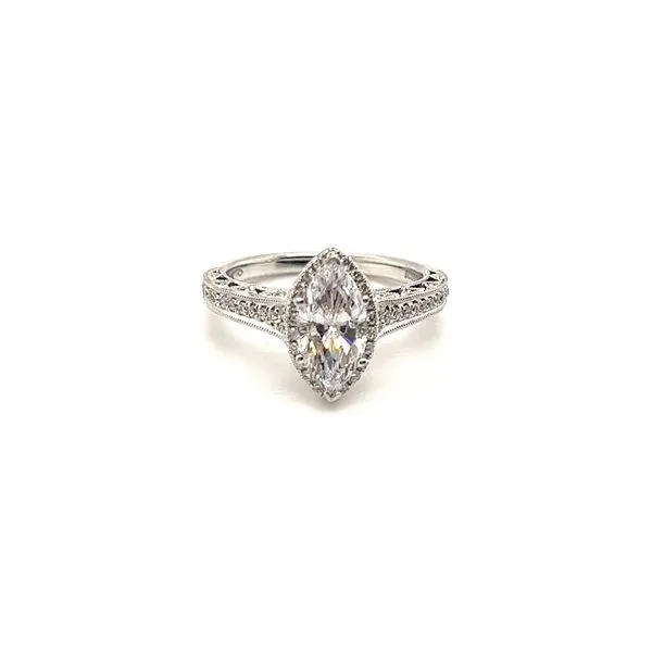White 14 Karat Semi-Mounting Ring Lee Ann's Fine Jewelry Russellville, AR