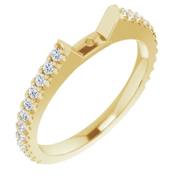Yellow 14 Karat Round Diamond Semi-Mounting Ring Lee Ann's Fine Jewelry Russellville, AR