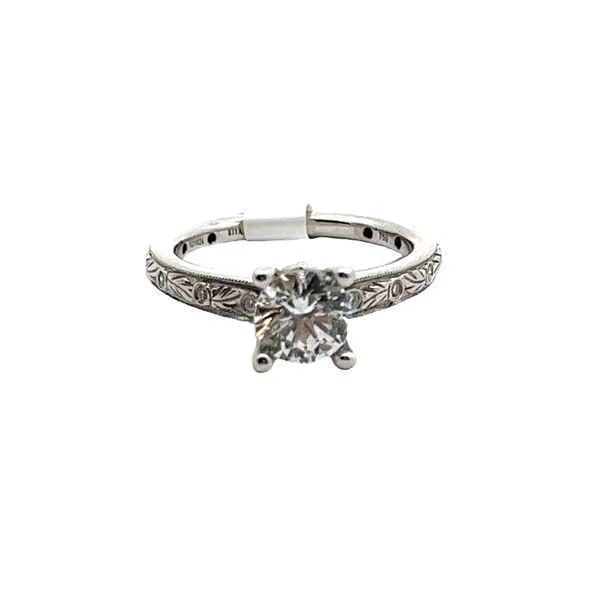 White 18 Karat Semi-Mounting Ring Lee Ann's Fine Jewelry Russellville, AR