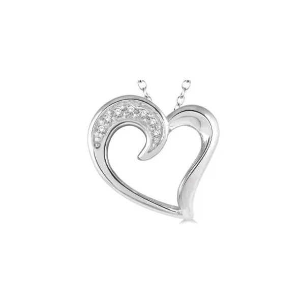 Sterling Silver Diamond Heart Pendant Lee Ann's Fine Jewelry Russellville, AR