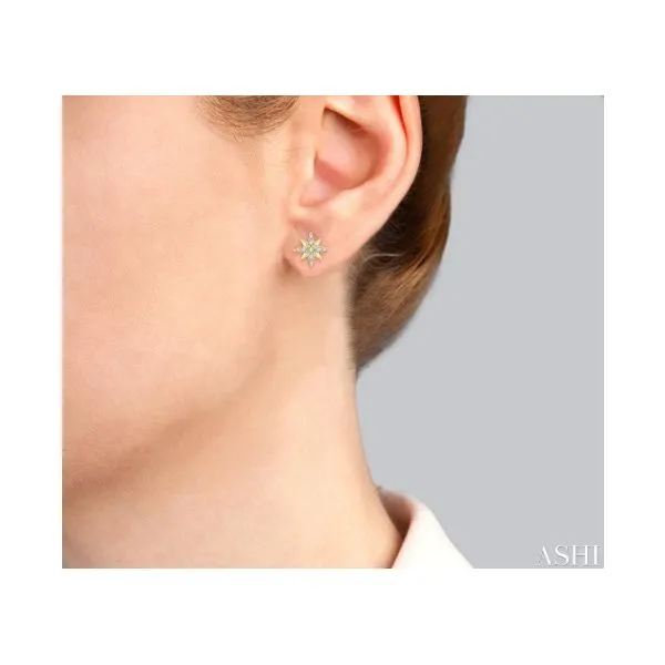 Yellow 10 Karat Diamond Star Earrings Image 2 Lee Ann's Fine Jewelry Russellville, AR