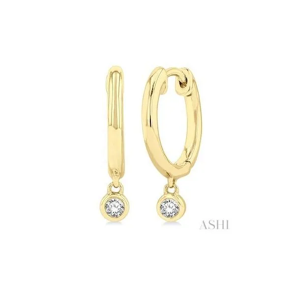 10 Karat Yellow Gold Huggie Earrings