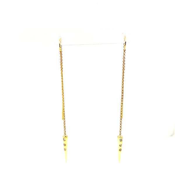 14K Yellow Gold Pendulum Earrings Lee Ann's Fine Jewelry Russellville, AR