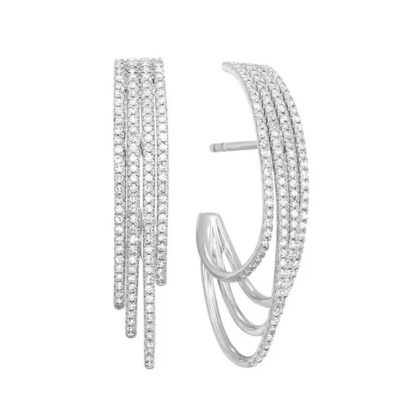 White 14 Karat Diamond Earrings Lee Ann's Fine Jewelry Russellville, AR