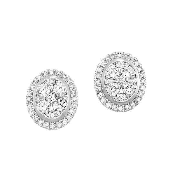 14K White Gold Diamond Earrings Lee Ann's Fine Jewelry Russellville, AR