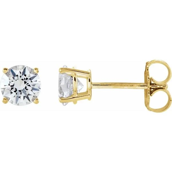 14K Yellow Gold 1 CT TW Diamond Earrings Lee Ann's Fine Jewelry Russellville, AR