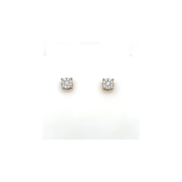 Yellow 14 Karat Lovebright Diamond Earrings Lee Ann's Fine Jewelry Russellville, AR