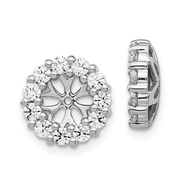 14K White Gold Diamond Earring Jackets Lee Ann's Fine Jewelry Russellville, AR