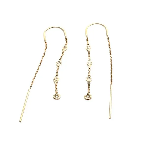 Lady's Yellow 14 Karat Thread Earrings Lee Ann's Fine Jewelry Russellville, AR