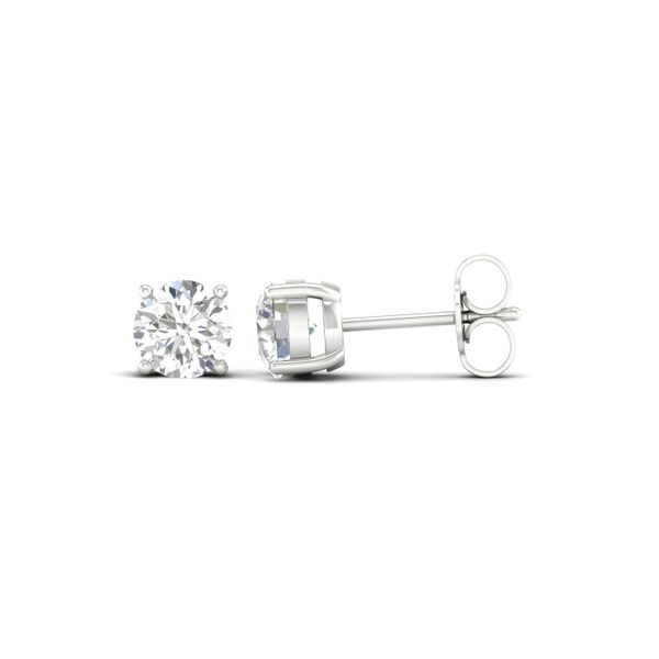 White 14K Gold Diamond Stud Earrings Lee Ann's Fine Jewelry Russellville, AR