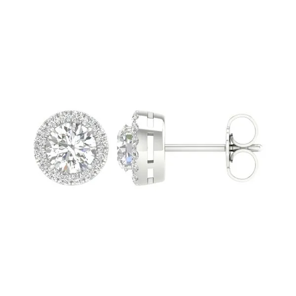 White 14Kt Lab Grown Diamond Earrings Lee Ann's Fine Jewelry Russellville, AR