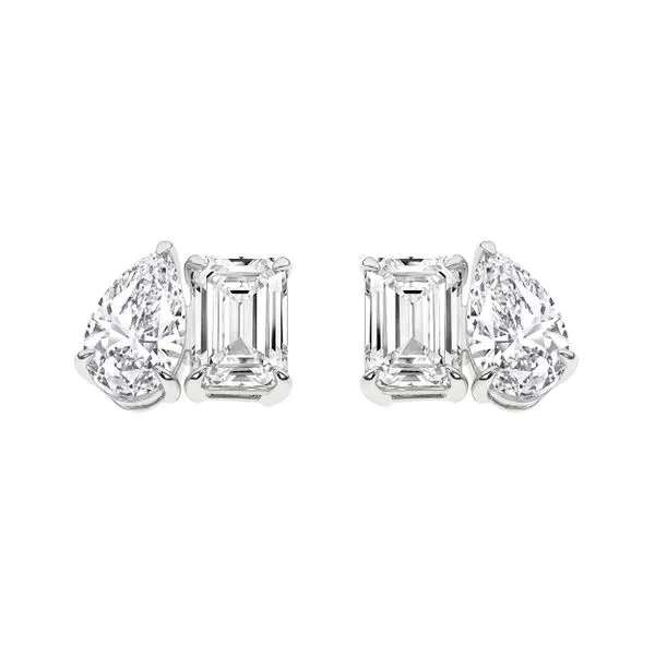White 14 Karat Lab Grown Diamond Earrings Lee Ann's Fine Jewelry Russellville, AR