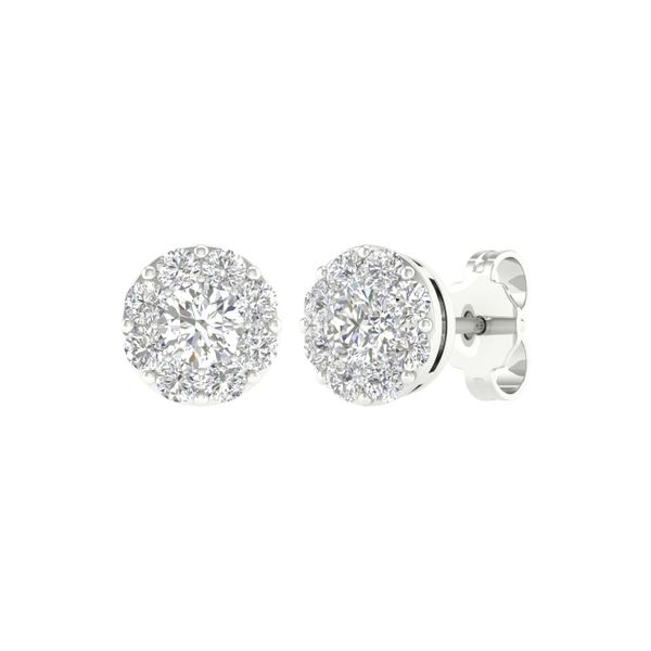 White 14 Karat Diamond Earrings Lee Ann's Fine Jewelry Russellville, AR