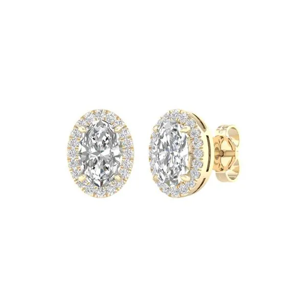 Yellow 14 Karat Diamond Earrings Lee Ann's Fine Jewelry Russellville, AR