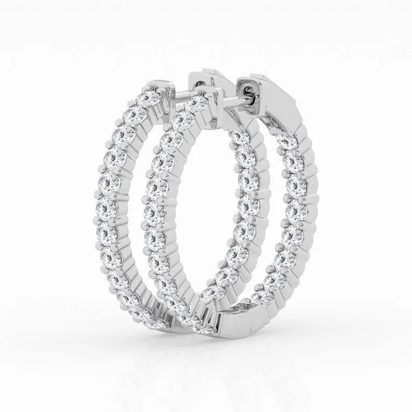 White 14 Karat Lab Grown Diamond Earrings Lee Ann's Fine Jewelry Russellville, AR