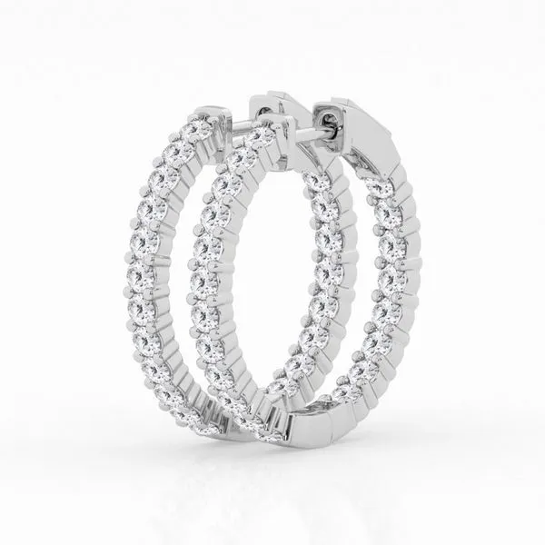 White 14 Karat Diamond Earrings Lee Ann's Fine Jewelry Russellville, AR