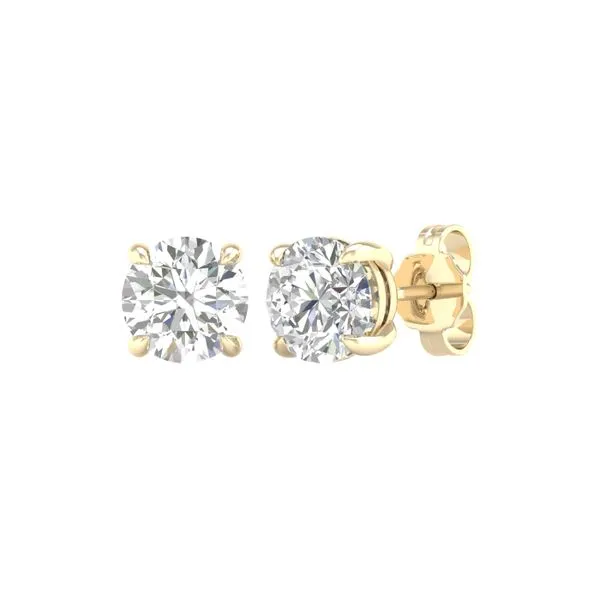 14K Yellow Diamond Earrings Lee Ann's Fine Jewelry Russellville, AR
