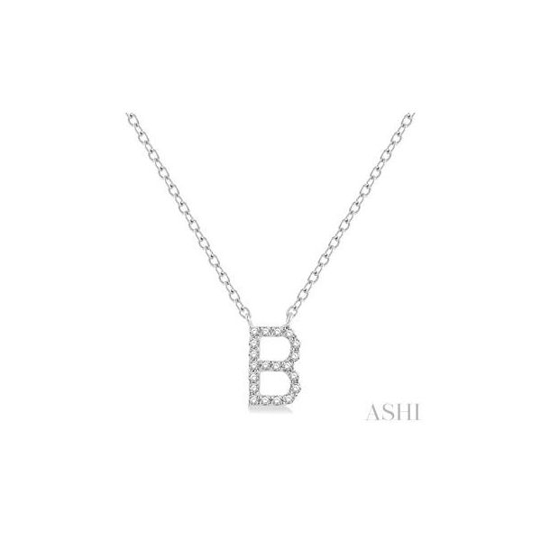 10K White Gold B Pendant Lee Ann's Fine Jewelry Russellville, AR