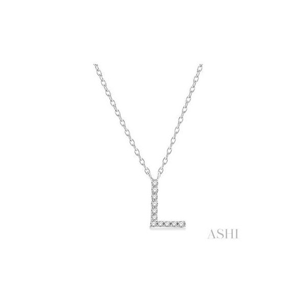 10K White Gold L Pendant Lee Ann's Fine Jewelry Russellville, AR