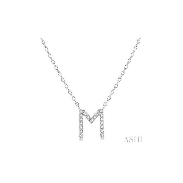 10K White M Diamond Pendant Lee Ann's Fine Jewelry Russellville, AR