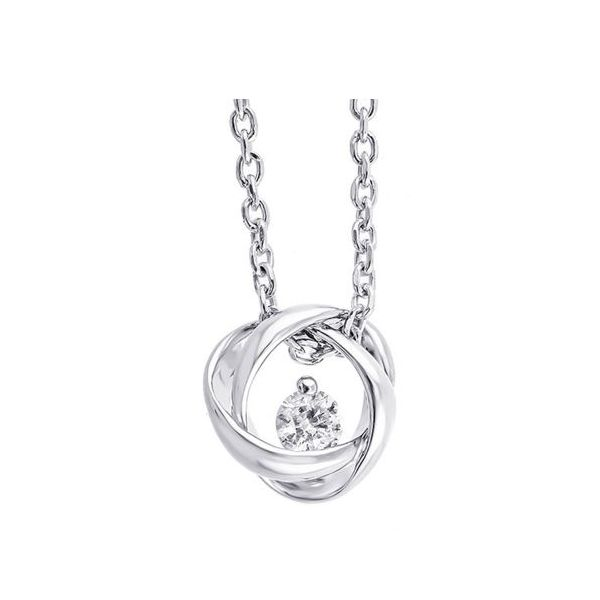 Sterling Silver Pendant with 0.16Ct Round H/I I1 Royal Heart Diamond Lee Ann's Fine Jewelry Russellville, AR