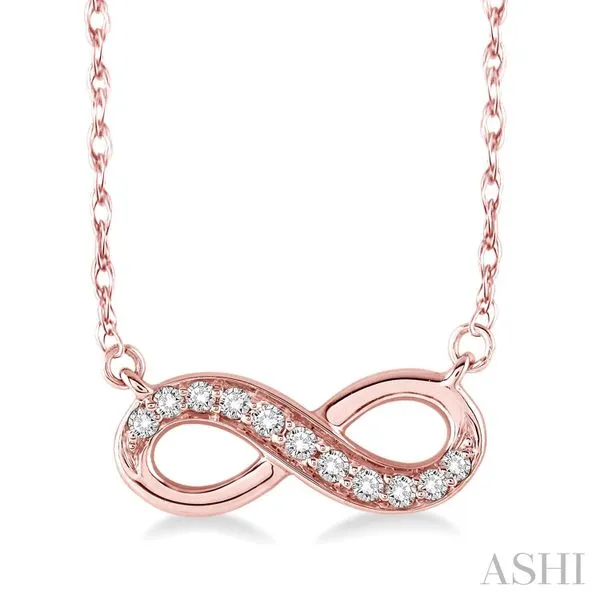 10K Rose Gold Infinity Pendant Lee Ann's Fine Jewelry Russellville, AR