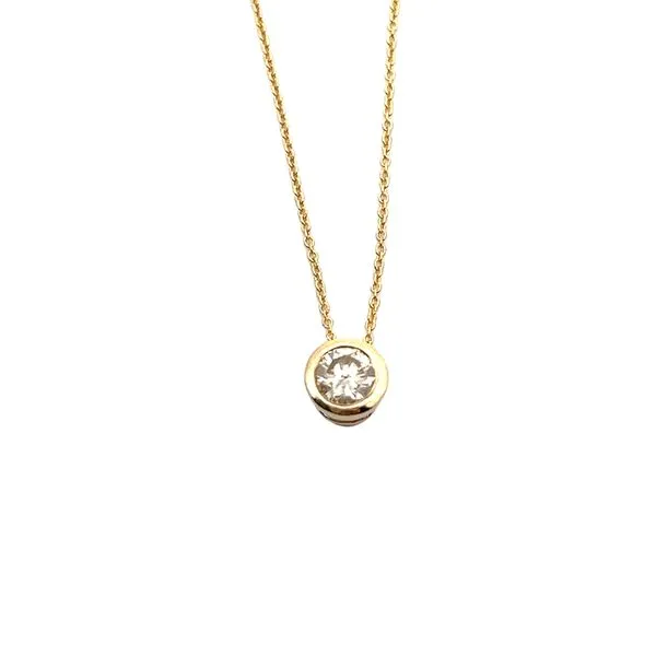 14K Yellow Gold Bezel Pendant Lee Ann's Fine Jewelry Russellville, AR