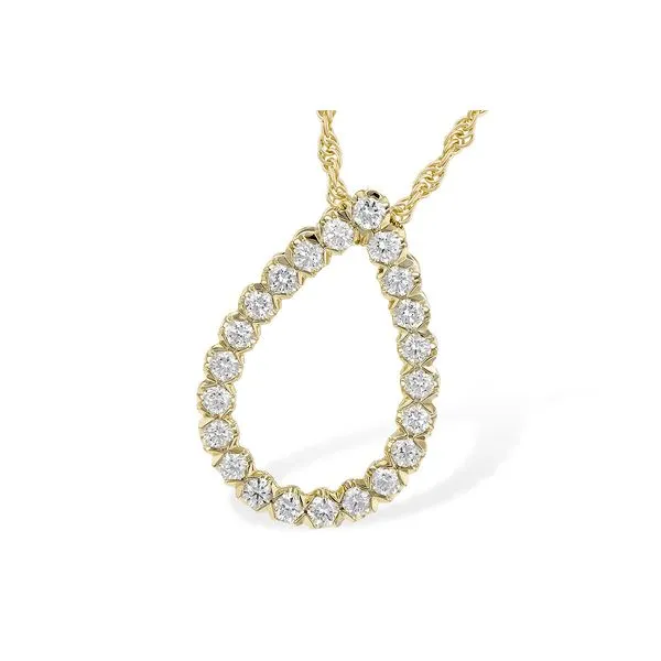 Yellow 14Kt Diamond Pear Shaped Pendant Lee Ann's Fine Jewelry Russellville, AR