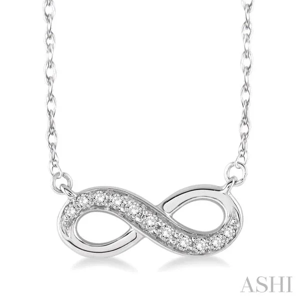 White 10 Karat Infinity Pendant Lee Ann's Fine Jewelry Russellville, AR