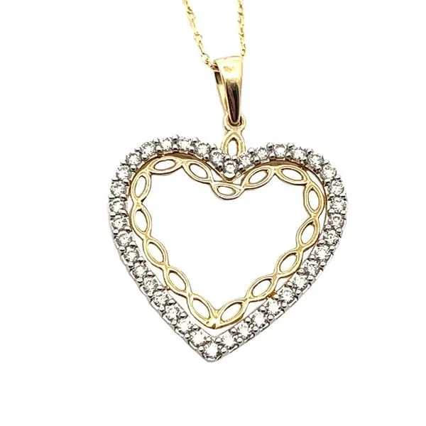 Yellow 14 Karat Heart Pendant Lee Ann's Fine Jewelry Russellville, AR