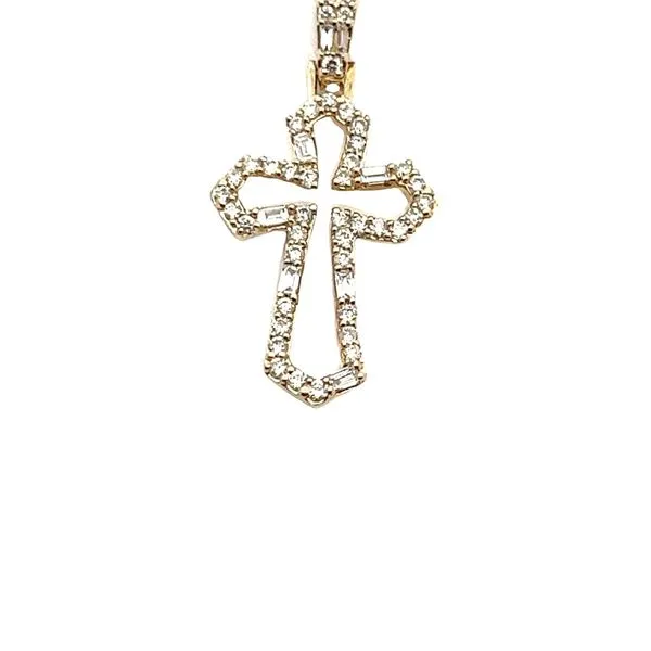 Yellow 14 Karat Cross Pendant Lee Ann's Fine Jewelry Russellville, AR