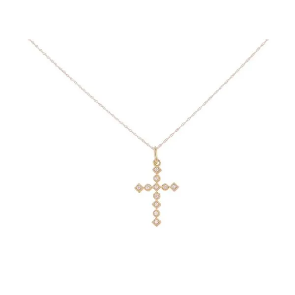 Lady's Yellow 10 Karat Cross Pendant Lee Ann's Fine Jewelry Russellville, AR