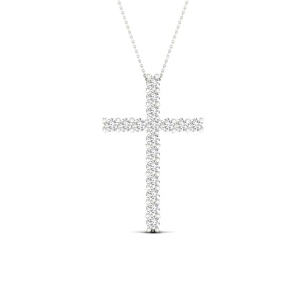 White 14 Karat Cross Pendant Lee Ann's Fine Jewelry Russellville, AR