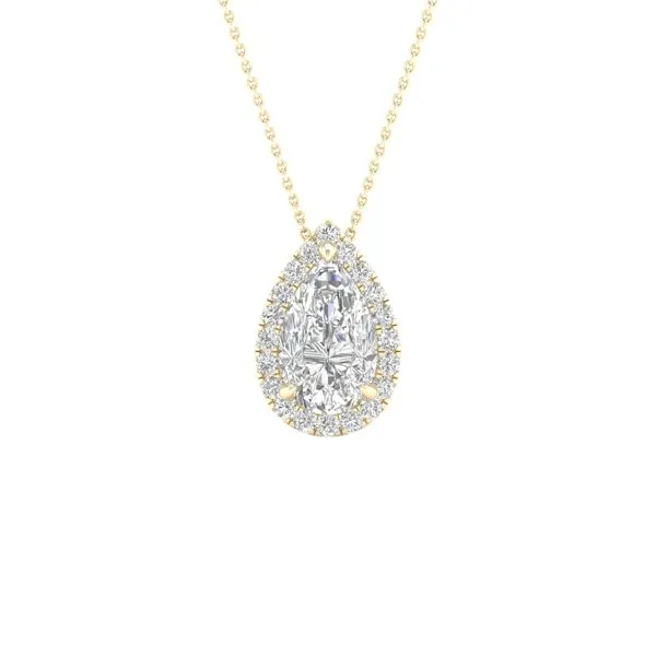 14K Yellow Lab Grown Diamond Pendant Lee Ann's Fine Jewelry Russellville, AR