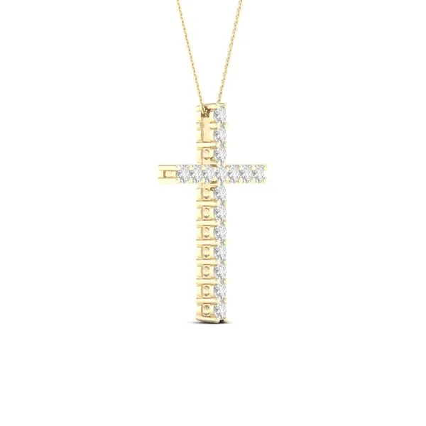 Lady's Yellow 14 Karat Pendant with Round Lab Grown Diamonds Lee Ann's Fine Jewelry Russellville, AR