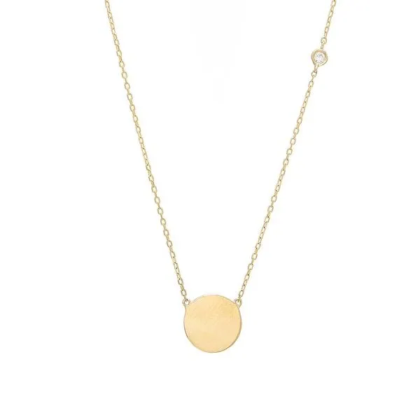 Yellow 14 Karat Disc Necklace similar item image