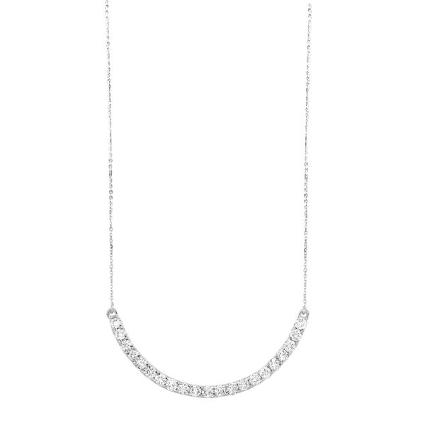 White 14 Karat Necklace with Round Diamonds Lee Ann's Fine Jewelry Russellville, AR