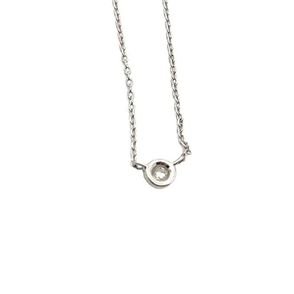 White 14 Karat Bezel Necklace similar item image